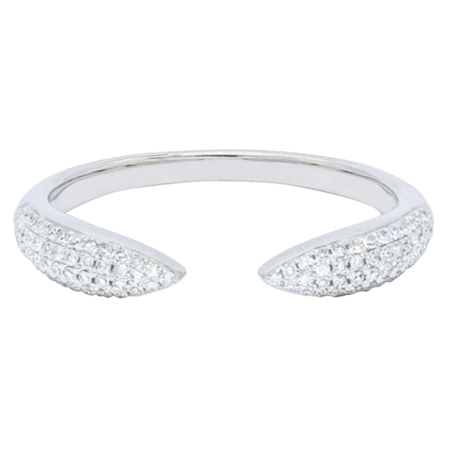 Anillo Churumbela con Diamantes Oro Blanco14K #6.5 Arte Milenario 12197DWR4WXA1M