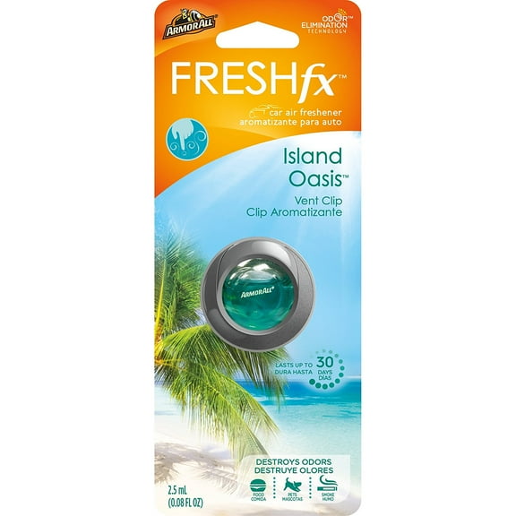 Armor All FRESHfx Car Air Freshener Vent Clip (Island Oasis)