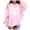 00#Pink3747, variant on Byoo Toddler Girl's Letter Hoodie Long Sleeve Heart Shape Text Graphic Pullover Daily Casual Hooded Sweatshirt,Red