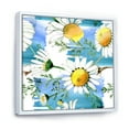 thumbnail image 3 of Designart 'Wild Spring White Chamomile Flowers' Traditional Framed Canvas Wall Art Print, 3 of 5