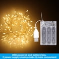 thumbnail image 2 of TORCHSTAR 200 LED Copper Wire String Lights, Mini LED String Lights for Bedroom, Christmas, Battery & USB Operated, Warm White, 2 of 7