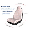 thumbnail image 5 of Rocae Flower Rabbit Print Seat Covers for Cars Trucks and SUVs,Easy to Install Cover Set-1, 5 of 9