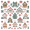 Beige Nordic Christmas House, variant on Yayeee Drying Mat for Kitchen Counter Dishes Microfiber Coffee Decorative Pad, Red Christmas Gingerbread