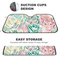 thumbnail image 4 of Car Windshield Sunshade Blocks Animal Tigers Art Pastel Sun Visor Protector Foldable Sun Shield For Vehicle Car Truck SUV Van 55x27.5 inches Keep Vehicle Cool, 4 of 6