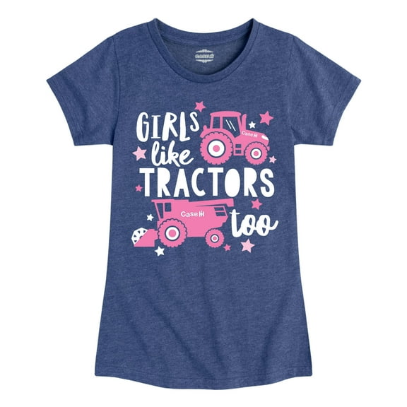 Case IH - Girls Like Tractors Too - Toddler Girl Short Sleeve T-Shirt