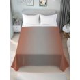 thumbnail image 4 of Twin Flat Sheet 66"x96", Dark Orange Grey Ombre Soft Lightweight Bedding Flat Sheets Only, Modern Gradient Abstract Art Brushed Microfiber Top Bed Sheet, Breathable StainResistant Bedsheets, 4 of 9