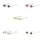 thumbnail image 4 of Gafas de sol Retro Qarigey para hombre y mujer, montura de Metal, antirreflectantes, estilo Hip Hop, estilo Punk, Lentes Amarillo negro, 4 of 6
