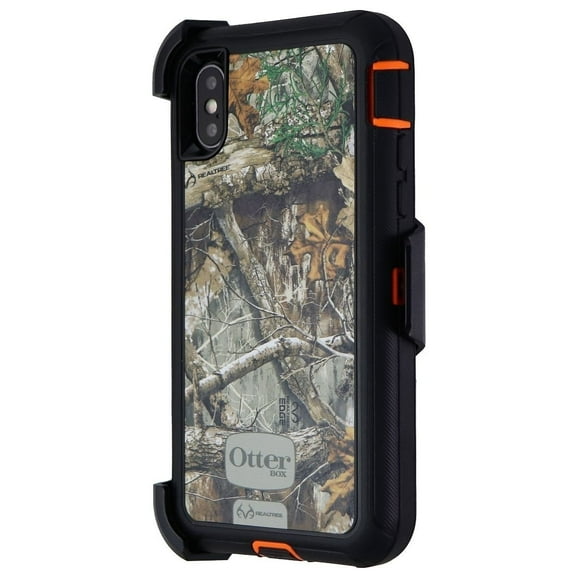 OtterBox Defender Case for iPhone Xs/X - RealTree Blaze Edge (Orange/Camo)