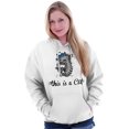 thumbnail image 4 of This is a Cat Funny Pet Owner Humor Hoodie Sweatshirt Women Brisco Brands M, 4 of 5