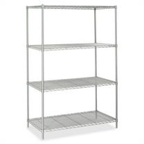 Safco 48"x24" Industrial Wire Shelving in Gray