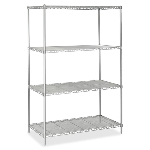 Safco 48"x24" Industrial Wire Shelving in Gray