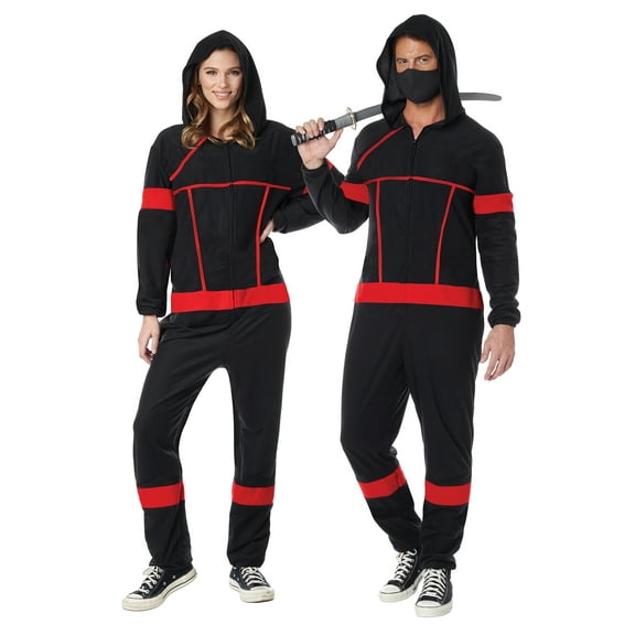 Ninja Fleece Jumpsuit Adult Costume