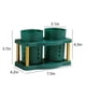 thumbnail image 3 of Soporte extraíble para utensilios de cocina con escurridor | Organizador de cuchillos y tenedores con doble abertura | Caja para cubiertos de encimera para cucharas y espátulas | Negro o verde, 3 of 7