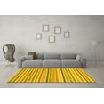 thumbnail image 3 of Ahgly Company Indoor Rectangle Abstract Yellow Modern Area Rugs, 5' x 7', 3 of 4