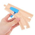 thumbnail image 3 of Ensemble de 2 Pcs d'Accessoires de Voie Ferrée en Bois pour Intersections et Interrupteurs, Ensemble de Train Jouet Compatible avec les Grandes Marques, Éducatif et Amusant pour Enfants, 3 of 8