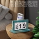 thumbnail image 5 of Calendario de giro de página Matsuzay Decoración de madera Negro Azul color madera 20x12x9cm, 5 of 6
