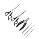 thumbnail image 5 of Kit de aseo de acero inoxidable para mascotas, eliminador de garrapatas para perros y gatos, tijeras, cortaúñas, pinzas, 5 of 5