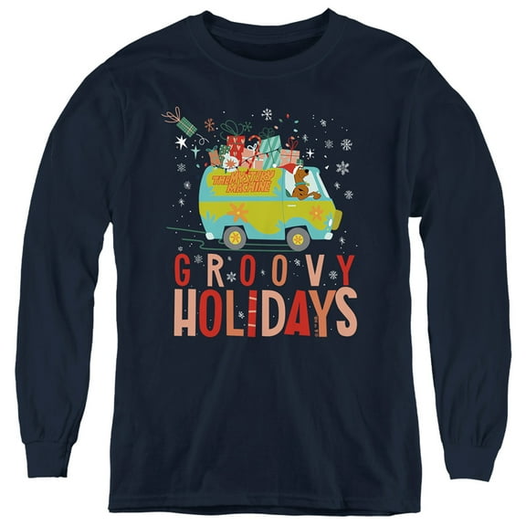 Scooby Doo! Goovy Holidays Christmas Kids Long Sleeve T shirt for Kids Boys and Girls for Kids Boys and Girls