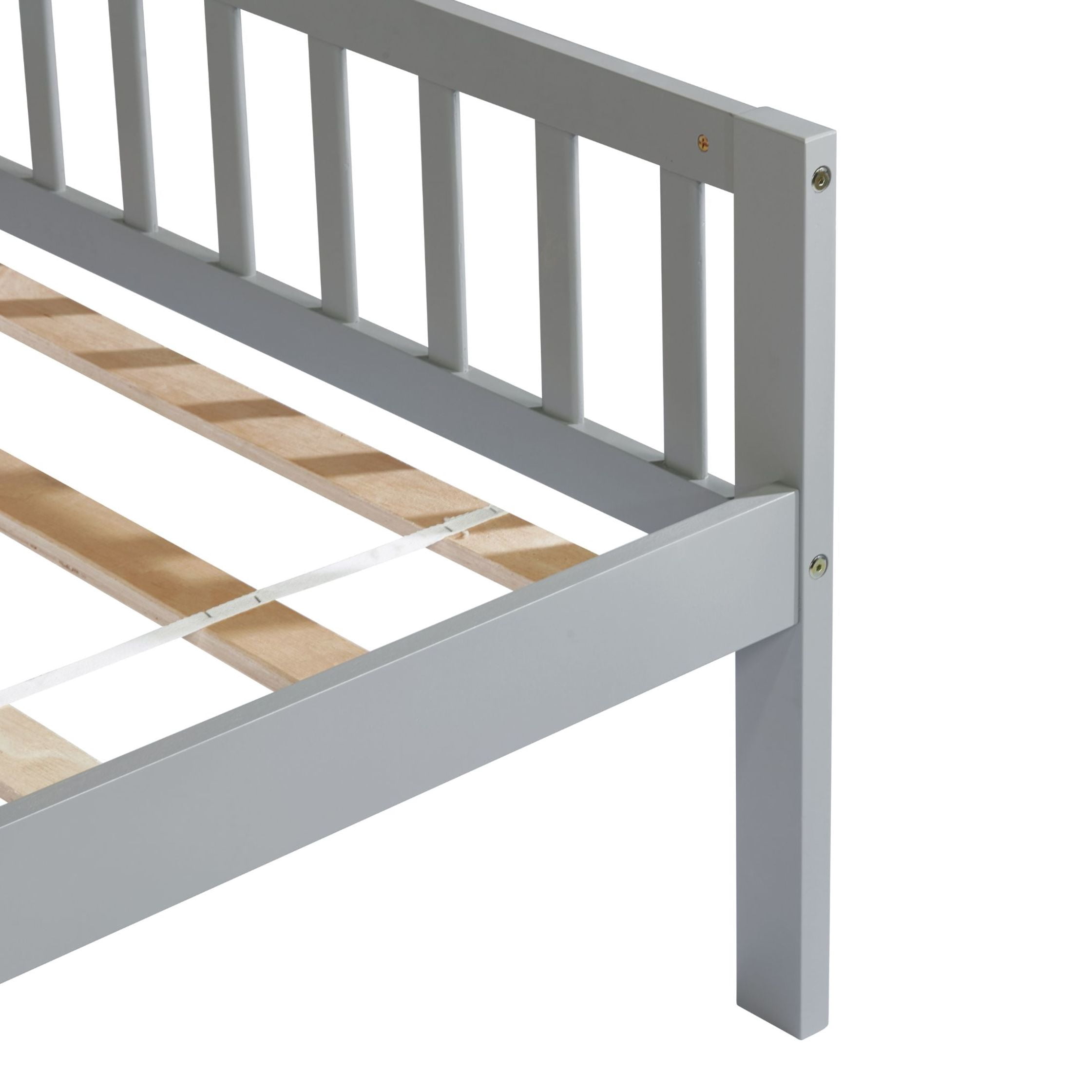 Noble House Kim Twin-size Daybed with Two Storage Drawers, Pine Wood Frame Sofa Bed with Bed Platform, Grey