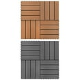 thumbnail image 7 of vidaXL 11 pcs Decking Tiles WPC 11.8"x11.8" 1 sqm Black, 7 of 7