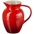 thumbnail image 2 of Le Creuset Stoneware 2-Quart Pitcher, Cherry, 2 of 4