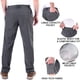thumbnail image 5 of Pantalones Postropaky para hombre, senderismo, impermeables, pesca, color gris, 32 de ancho x 30 de largo, 5 of 6