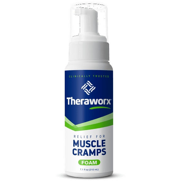 Theraworx Muscle Cramps Foam, Helps Relieve Muscle Cramps and Spasm, with Magnesium Sulfate, 7.1 oz