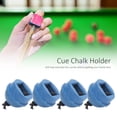 thumbnail image 3 of Pool Cue Chalk Holder with Cord, 4pcs Cue Chalk Holder Rubber Billiard Pool Chalk Holders with Cord, Handy and Durable Accessory for Cue Tip Lubrication, 3 of 7