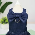 thumbnail image 5 of Summer Dog Clothes Denim T-Shirt,Small Dog Bowtie,Puppy Dog Jeans Jacket Cool Costumes with Leash Ring Puppy Vests,Classic Hoodies Puppy Clothes, 5 of 7