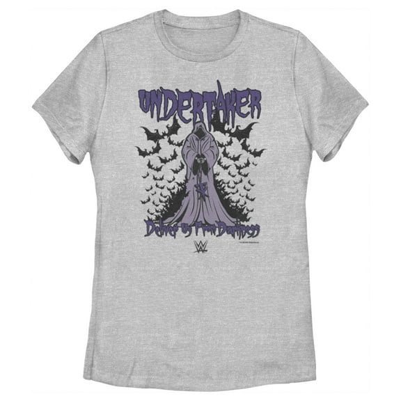 Women's WWE Undertaker Deliver Us From Darkness  Graphic Tee Athletic Heather Large