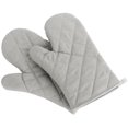 thumbnail image 1 of Oven Mitts, Premium Heat Resistant Kitchen Gloves Cotton & Polyester Quilted Oversized Mittens, New Gray, 1 of 6
