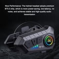 thumbnail image 2 of Yeacher Motorcycle Helmet Headset BT5.3 Noise Reduction Headphone Waterproof Support Hands-Free Calling Voice Assistant Auto-Answer, 2 of 7