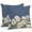 Dark Blue White Grass Green, variant on Throw Pillow Covers 18x18 Inch Set of 2, Daisy Waterproof Outdoor Pillow Covers, Spring Floral Summer Botanical Elegant Navy Blue Decorative Cushion Pillowcases for Couch, Sofa, Bed, Garden, Patio