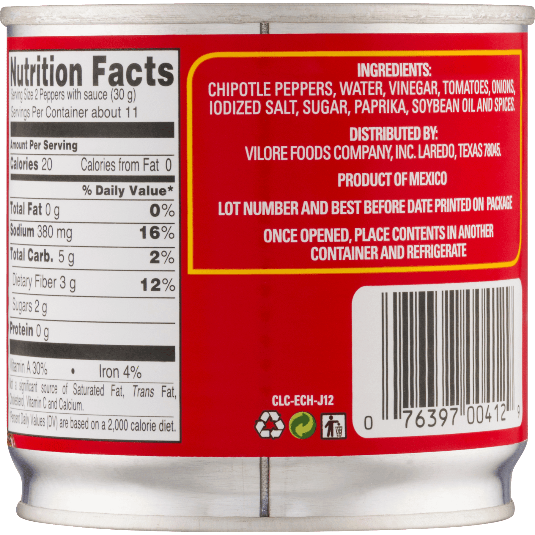 Chipotle Peppers In Adobo Sauce Nutritional Information Besto Blog