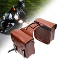 thumbnail image 6 of Nishiyuenyi Motorcycles Saddle Bags Universal Rear Seat Side Bags Motorcycle Accessories Brown, 6 of 8