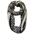 thumbnail image 6 of Peach Couture Retro Neon Animal Print Infinity Loop Scarf, 6 of 10