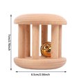 thumbnail image 3 of Hearth & Gear 1Pc Wooden Rattle Roller For Random Style Fine Motor Learning Sensory Development 5400 Education Graduation Hood Early Reading Books for Boys Ethic Education Early Detection Pregnancy, 3 of 7