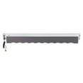 thumbnail image 5 of Awntech 16 Ft Destin Left Motorized Heavy Duty Patio Retractable Awning with Protective Hood (192in x 10.38in x 120in), Gunmetal, 5 of 8