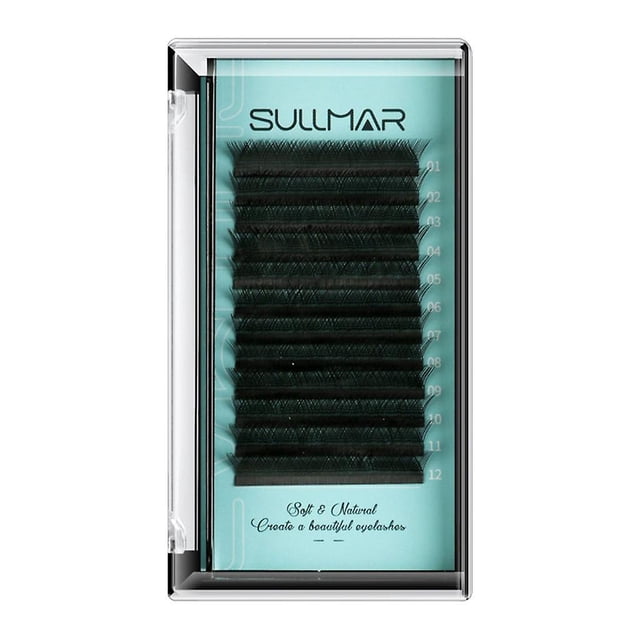 Set de pestañas postizas HUOGUO Black Silk Individual 8-12 mm