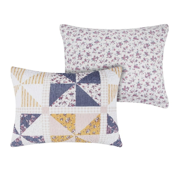 Pinwheel & Posey Peach Sham King