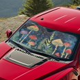 thumbnail image 3 of Jeiento Mushroom Print Car Interior Accessories Sun Protection Easy to Install Automotive Windshield Sunshades Keep Cool UV Rays Protection for Most Sedan Truck Van, 3 of 6