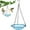 Blue(1-Tier), variant on Fmxomd Acrylic Bird Feeder, 1-Piece, Washable, Outdoor Hanging Bird Feeder, with 1xbird feeder, Black