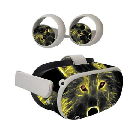 MightySkins OCQU2-Neon Wolf Skin for Oculus Quest 2 - Neon Wolf