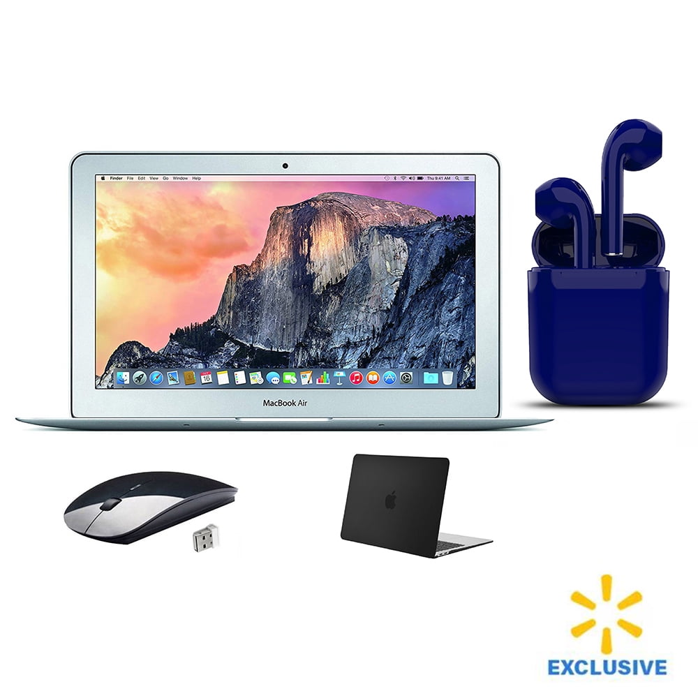 Restored Apple MacBook Air 11.6-inch 1.6GHz Intel Core i5 4GB RAM macOS 128GB SSD Bundle:USA Essentials Bluetooth/Wireless Airbuds, Black Case, Restored Apple MacBook Air 11.6-inch 1.6GHz Intel Core i5 4GB RAM macOS 128GB SSD Bundle:USA Essentials Bluetooth/Wireless Airbuds, Black Case,