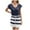 AB-Dark Blue, variant on Summer Dresses for Women 2025 Casual Ruffle Short Sleeve T-Shirt Loose Dress V Neck Drawstring Short Beach Dress with Pockets Gray L Hoy Oferta Flash