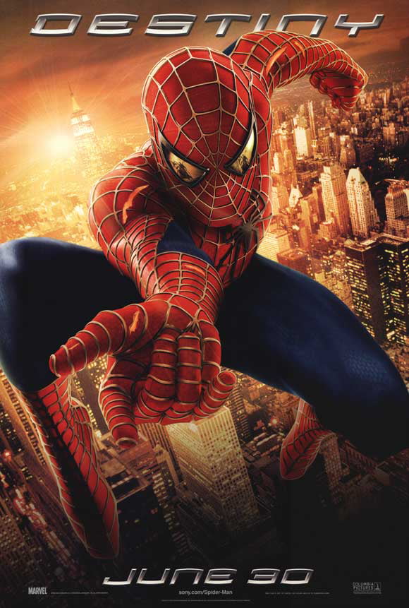 THE AMAZING SPIDER-MAN 2 SPIDERMAN DOUBLE SIDED B&W COLORING MOVIE 11x17 POSTER 