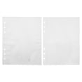 thumbnail image 5 of Protectores de hojas transparentes de tamaño A5, 50 unidades, fundas de bolsillo para carpetas de plástico de 6 anillas, recambio para álbum de fotos, inserciones para carpetas de archivos de hojas s, 5 of 5
