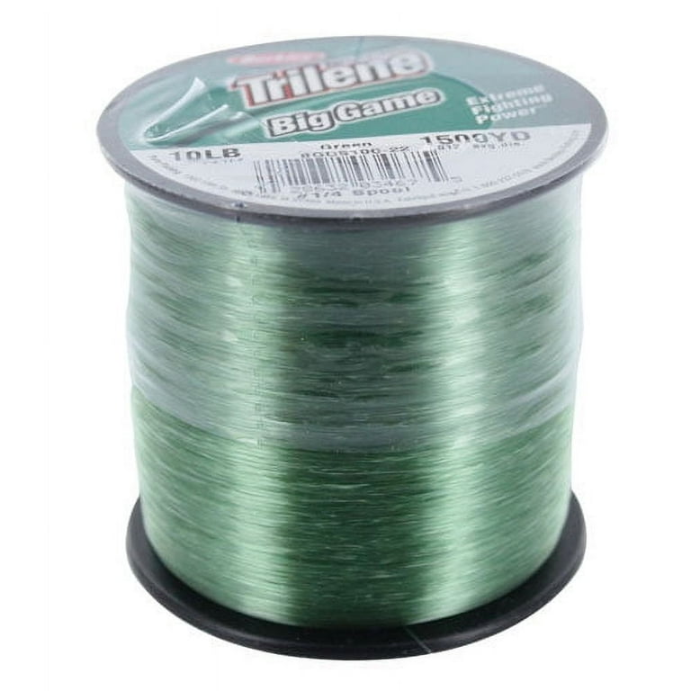 Berkley Trilene Big Game Monofilament Fishing Line, Green, 10 lb Test  Strength, 1500 yd