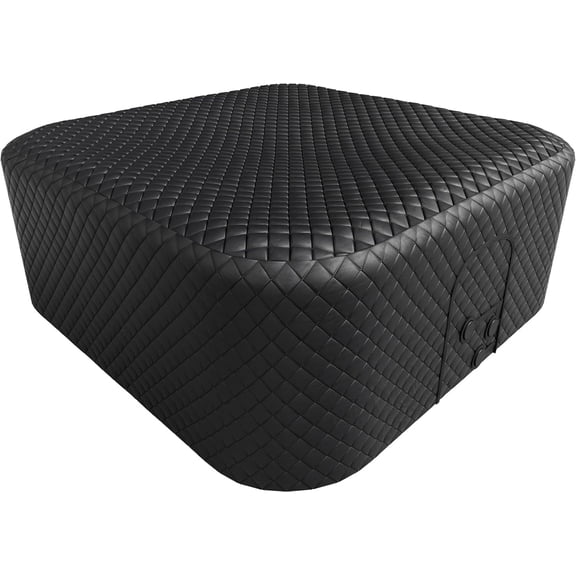 Outdoor Inflatable Hot Tub for 4-6 Person Square Thickened Insulation Cover(NOT Include Tub), Energy Efficient Hot Tub Insulated Thermal Cover Full Coverage for Keep Warm Extra Insulation Dustproof