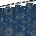 thumbnail image 3 of Blue Sun Moon Cloud Star Pattern Shower Curtain 84"x72" ,Bathroom Decorative Shower Curtains Set with 12 Hooks,Modern Waterproof Washable Shower Curtain, 3 of 6